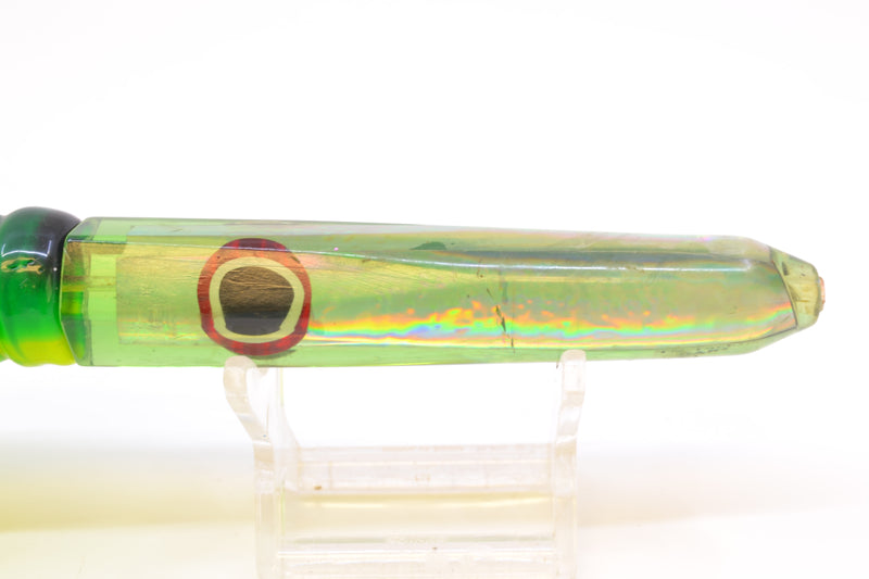 TN-Tackle Pale Green Rainbow Dart 7" 4.5oz Skirted Green & Black Bars New Pre-Owned