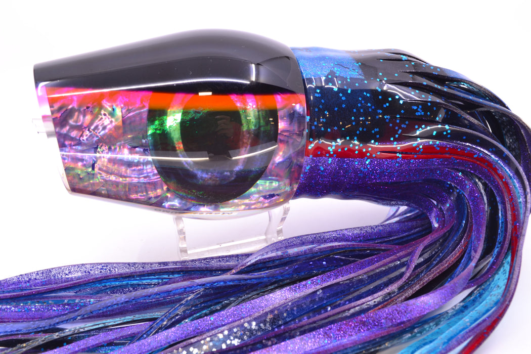 Moyes Lures Rainbow MOP Black-Pink Back Taxi Eyes Sumo Teaser 27oz Skirted