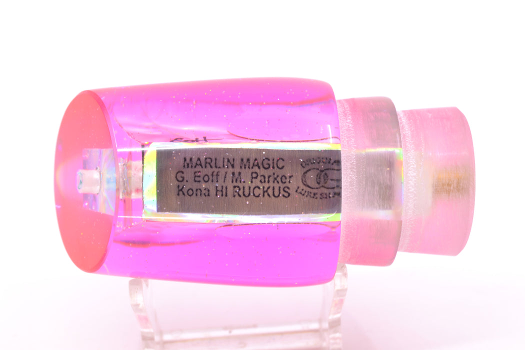 Marlin Magic Lures Pink MOP Pink Back Red Eyes Ruckus 12" 7.2oz