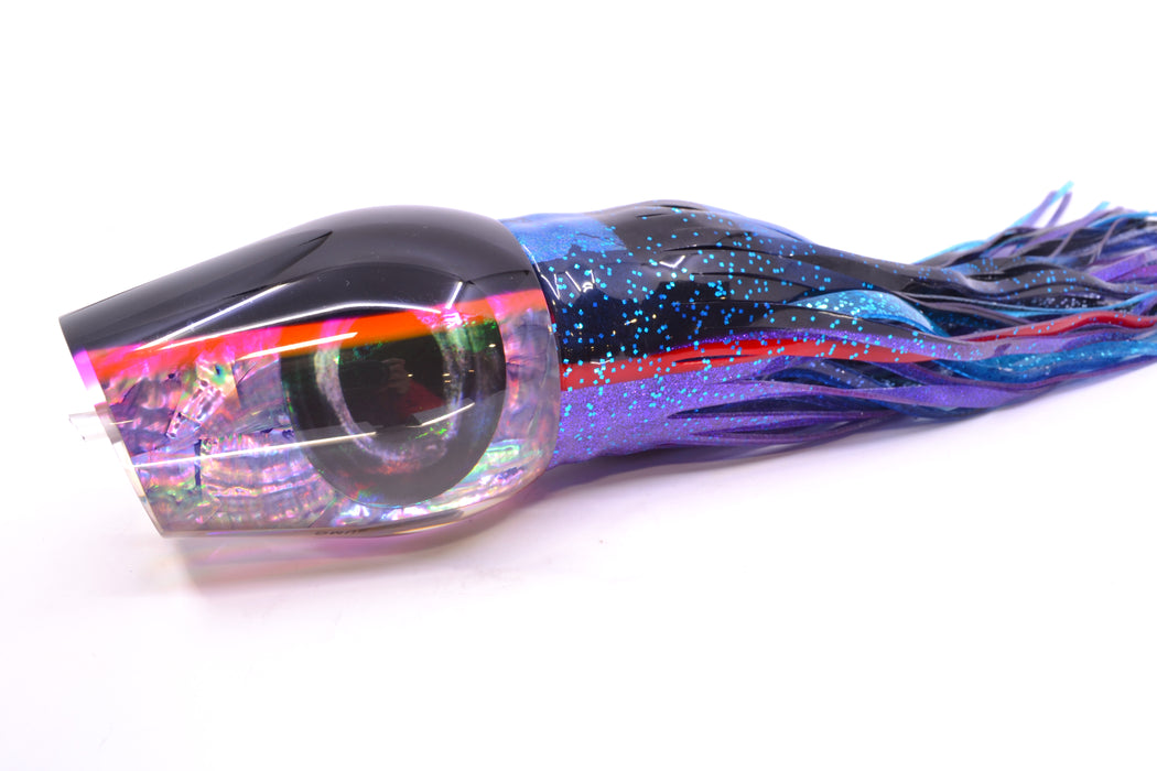 Moyes Lures Rainbow MOP Black-Pink Back Taxi Eyes Sumo Teaser 27oz Skirted