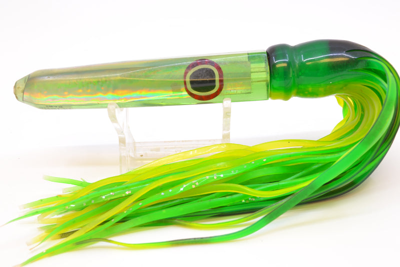 TN-Tackle Pale Green Rainbow Dart 7" 4.5oz Skirted Green & Black Bars New Pre-Owned