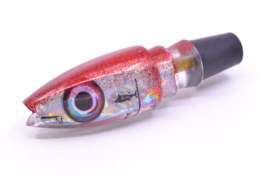 Aloha Lures Silver Rainbow Red Back Super Ninja 9" 4oz GZE