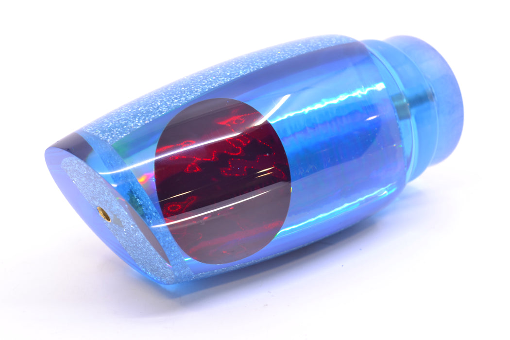 Koya Lures Ice Blue Rainbow Red Eyes Large Poi Dog 16" 12oz