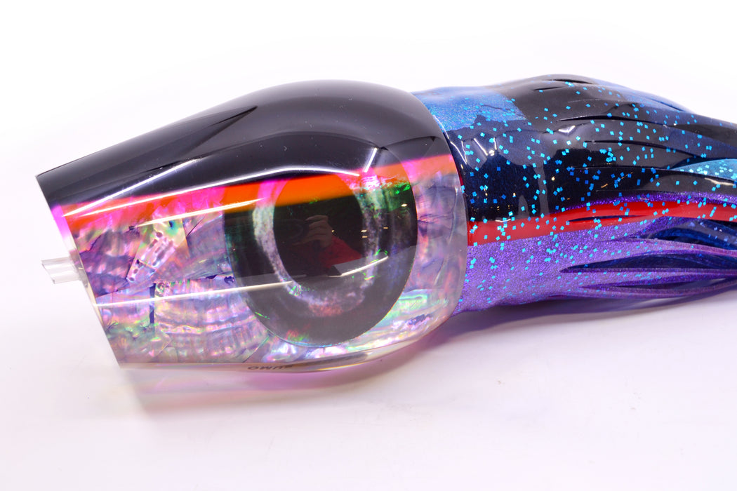 Moyes Lures Rainbow MOP Black-Pink Back Taxi Eyes Sumo Teaser 27oz Skirted
