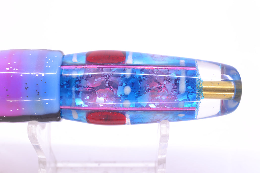 Ganku Lures "Glow Squidbob" Blue S&P Square Longneck Cut Face 7" 6oz Skirted Gay Bob GZE