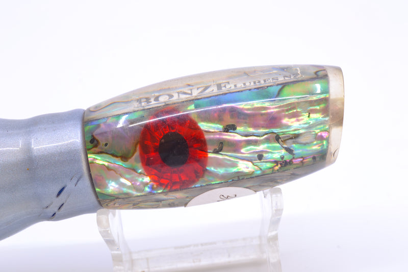 Bonze Lures Paua Shell Black-Red Eyes Apache 9" 4oz Skirted New Pre-Owned