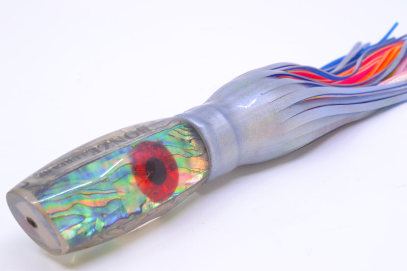 Bonze Lures Paua Shell Black-Red Eyes Apache 9" 4oz Skirted New Pre-Owned