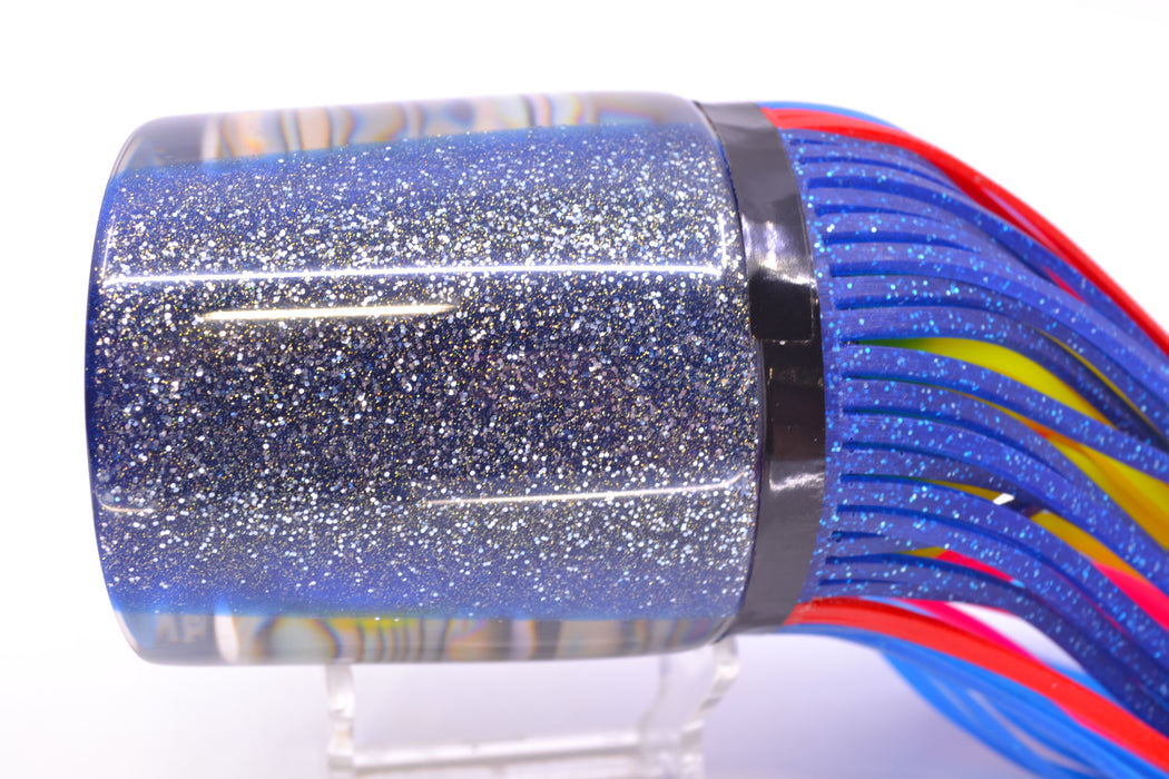 Amaral Lures Abalone Shell Blue Back Black Eyes Anaconda Teaser 19oz Blue-Red-Blue