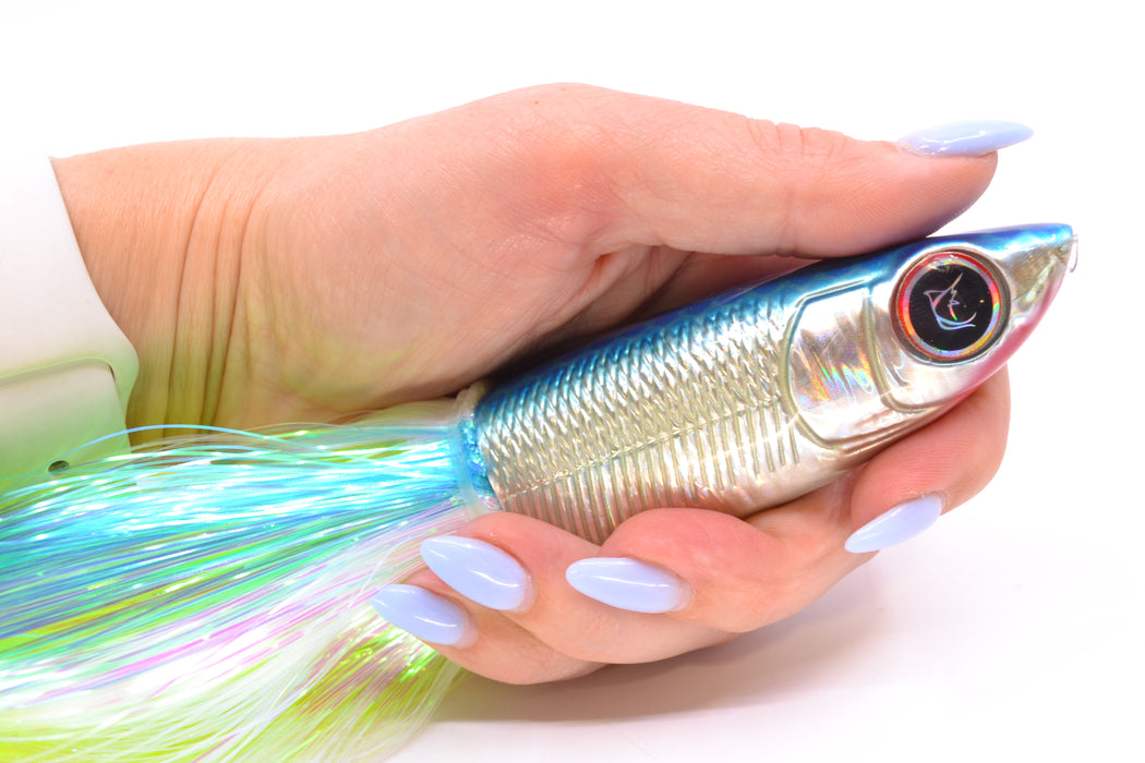 Bonze Lures Silver Rainbow Blue Dot Back Weapon X 12
