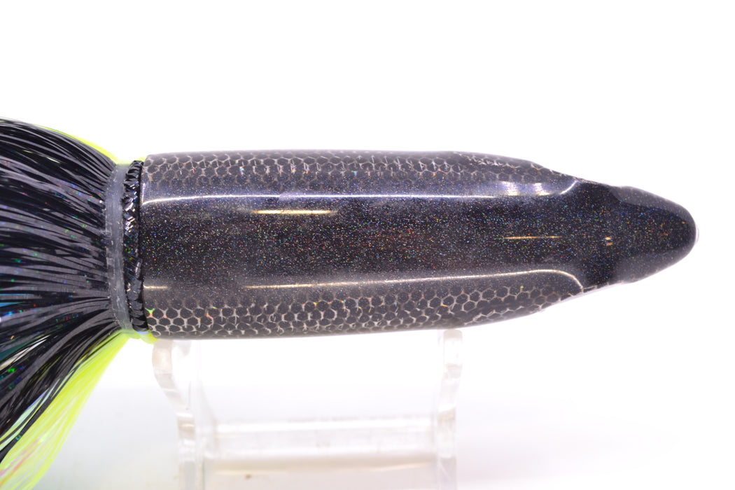 Bonze Lures Silver Rainbow Black Back Yellow Line Weapon X 12" 9.6oz EZ Flash Yellowfin