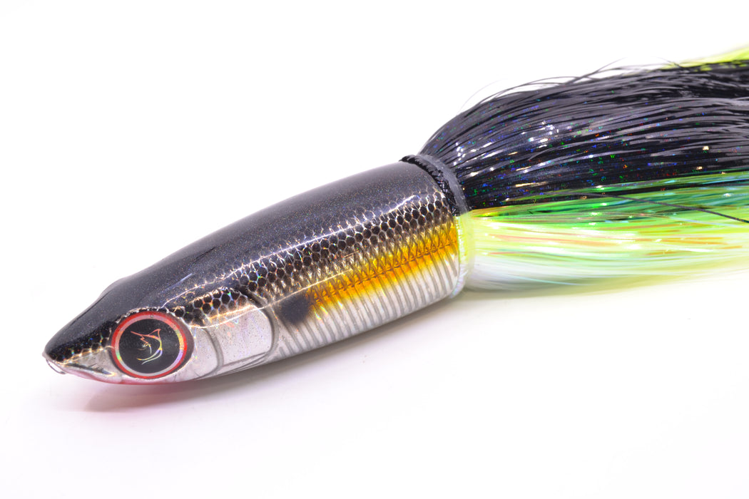 Bonze Lures Silver Rainbow Black Back Yellow Line Weapon X 12