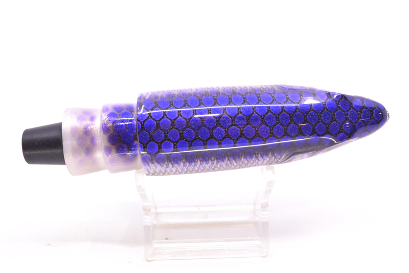 Bonze Lures Silver Rainbow Purple Dot Back Weapon X 12" 8.3oz