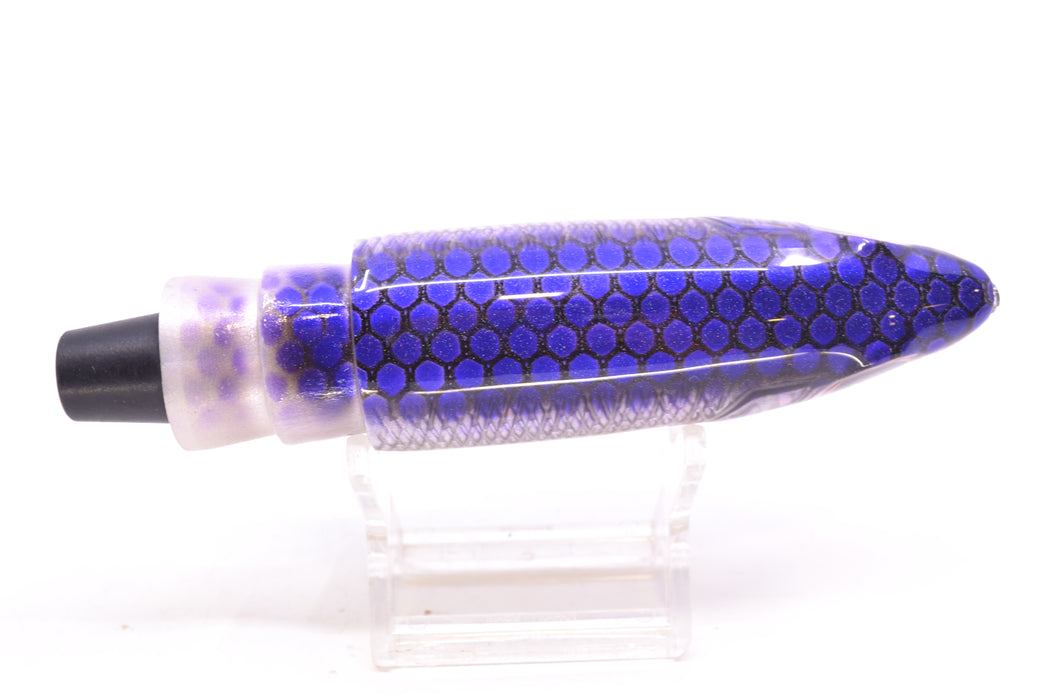 Bonze Lures Silver Rainbow Purple Dot Back Weapon X 12" 8.3oz