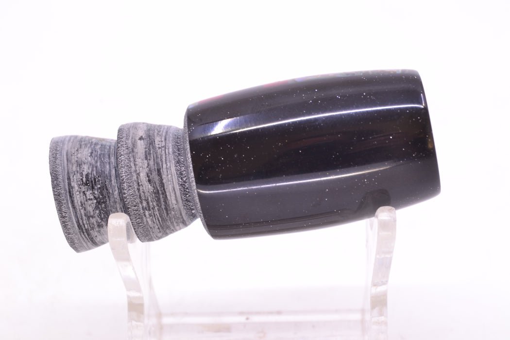 Coggin Lures Real Abalone Black-Blue Back Black-Red Eyes 4-Hole Hualalai Tado Invert 7" 3oz