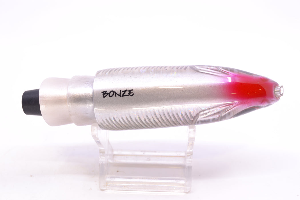 Bonze Lures Silver Rainbow Purple Dot Back Weapon X 12" 8.3oz