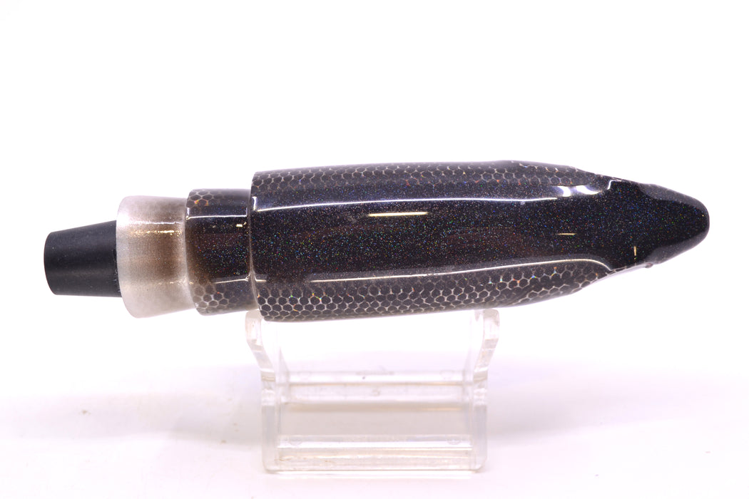 Bonze Lures Silver Rainbow Black Back Yellow Line Weapon X 12" 8.3oz