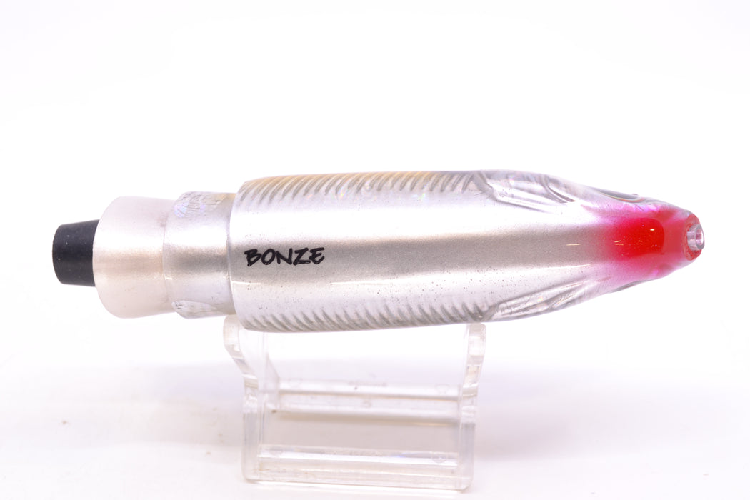 Bonze Lures Silver Rainbow Black Back Yellow Line Weapon X 12" 8.3oz
