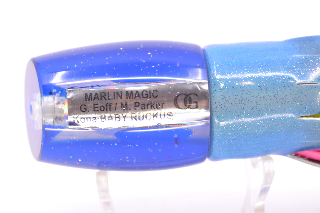 Marlin Magic White Awabi Blue Back Red Eyes Baby Ruckus 10" 6.3oz FT Vinyl Blueberry