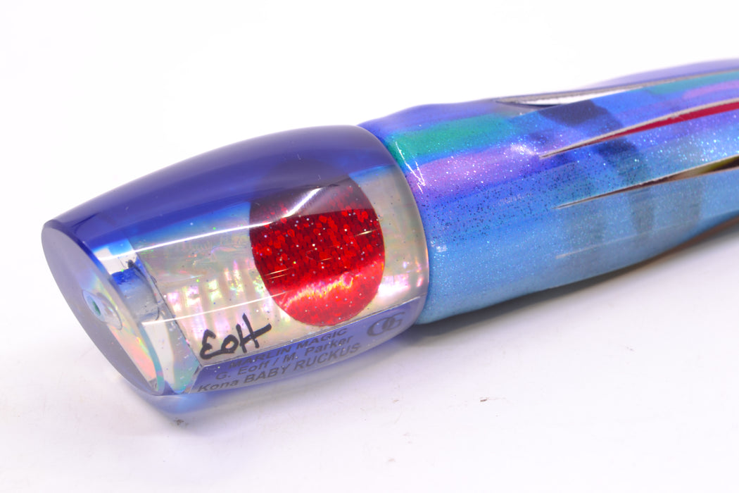 Marlin Magic White Awabi Blue Back Red Eyes Baby Ruckus 10" 6.3oz FT Vinyl Blueberry