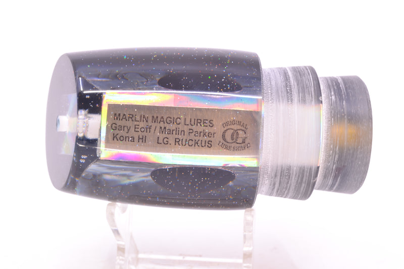 Marlin Magic Blue-Purple Abalone Black Back Red Eyes Large Ruckus 14" 8.6oz