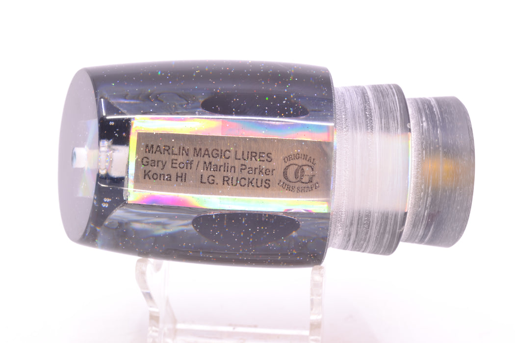 Marlin Magic Blue-Purple Abalone Black Back Red Eyes Large Ruckus 14" 8.6oz