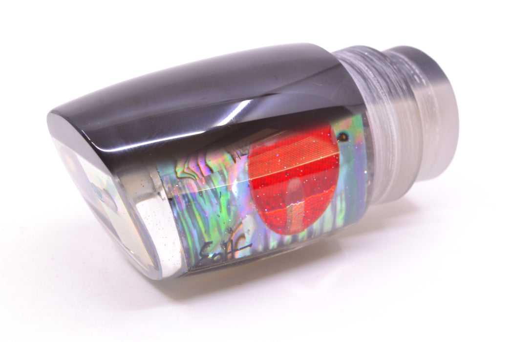 Marlin Magic Blue-Purple Abalone Black Back Red Eyes Large Ruckus 14" 8.6oz