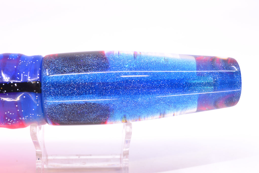 Coggin Lures Ice Dichro Blue Back Old Style Stick Troll Swimmer 12" 7oz Skirted