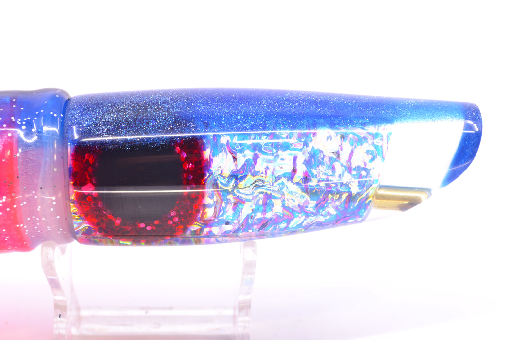 Coggin Lures Ice Dichro Blue Back Old Style Stick Troll Swimmer 12" 7oz Skirted