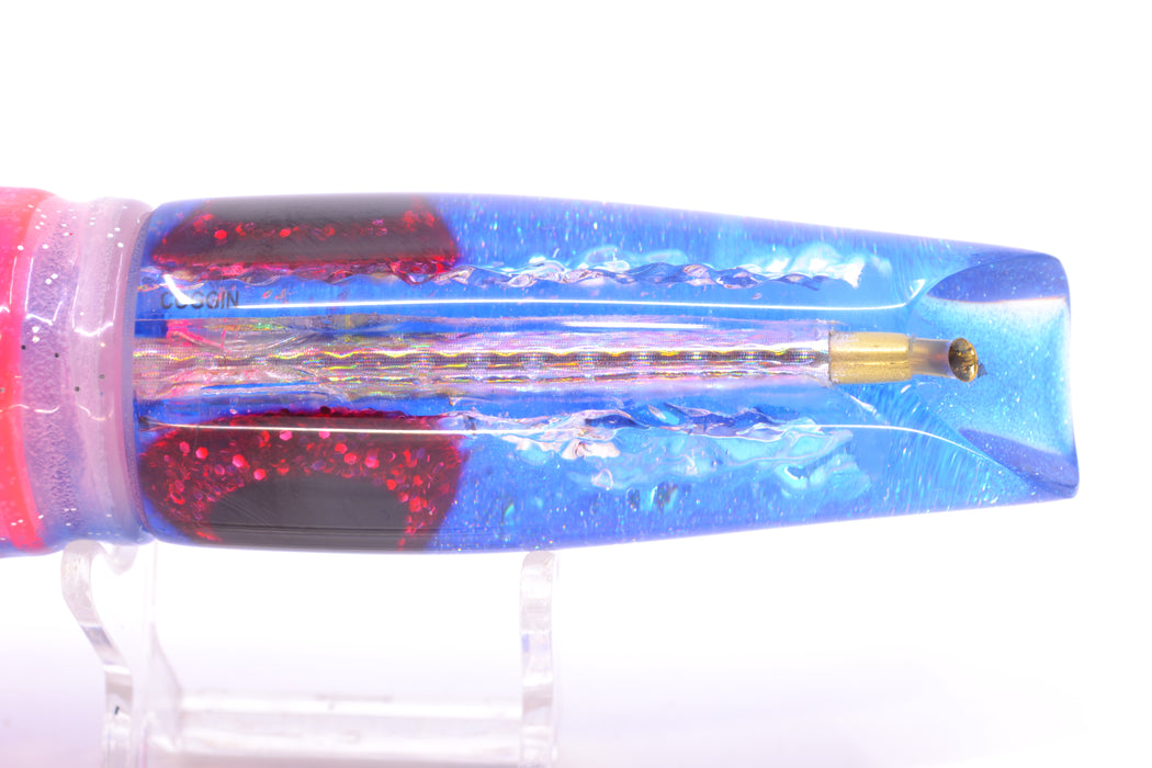Coggin Lures Ice Dichro Blue Back Old Style Stick Troll Swimmer 12" 7oz Skirted