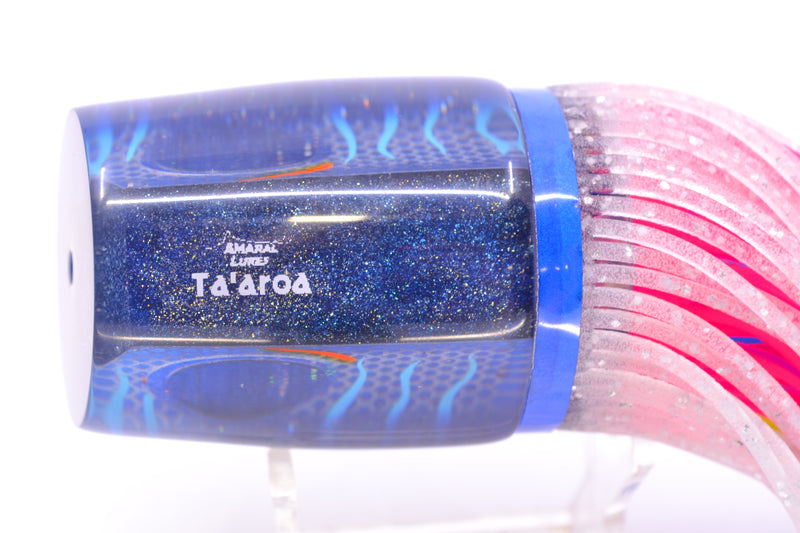 Amaral Lures Silver Pearl Rainbow Scale Ice Blue Stripes Blue Back Ta'aroa 14" 9oz