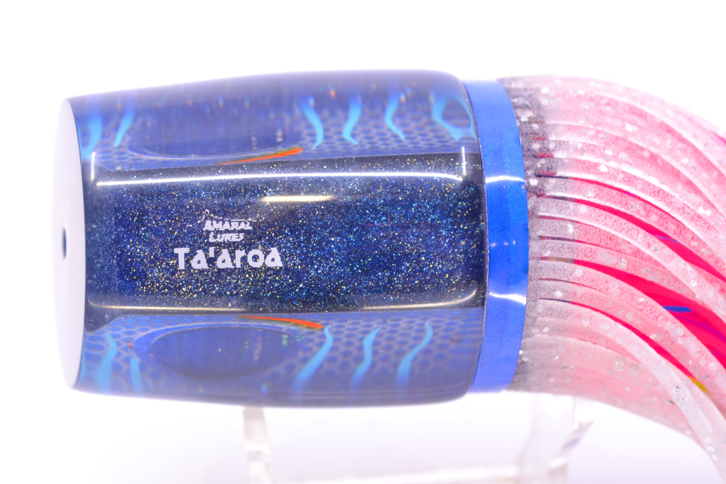 Amaral Lures Silver Pearl Rainbow Scale Ice Blue Stripes Blue Back Ta'aroa 14" 9oz