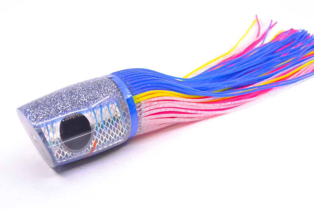 Amaral Lures Silver Pearl Rainbow Scale Ice Blue Stripes Blue Back Ta'aroa 14" 9oz