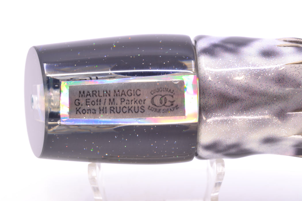 Marlin Magic White Abalone Black Back Taxi Eyes Ruckus 12" 9oz Fire Tailz Vinyl Wahoo