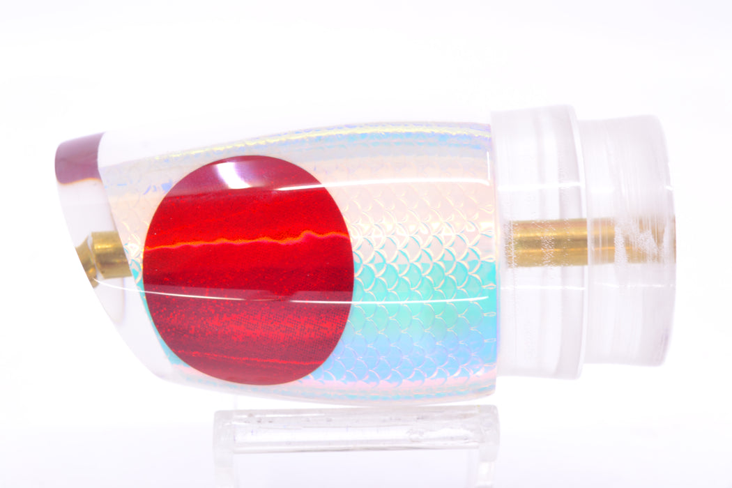 Koya Lures White Rainbow Scale Red Eyes Large 861 14" 6.7oz