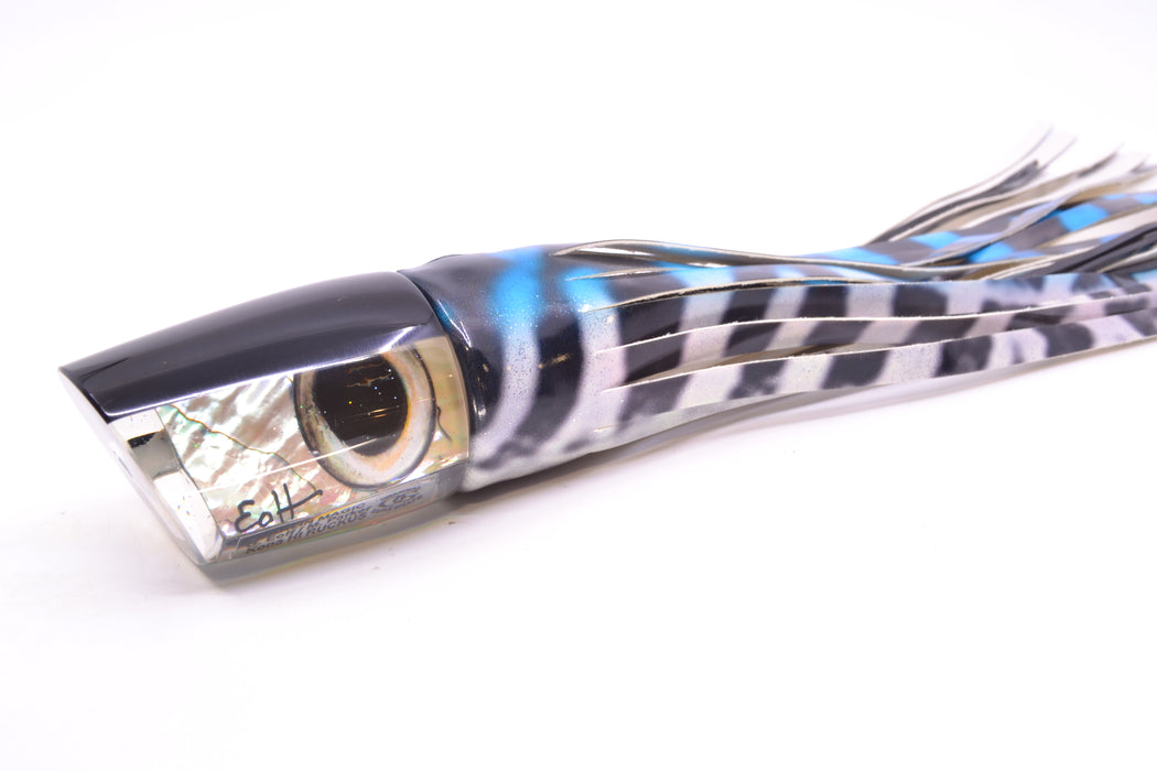 Marlin Magic White Abalone Black Back Taxi Eyes Ruckus 12" 9oz Fire Tailz Vinyl Wahoo