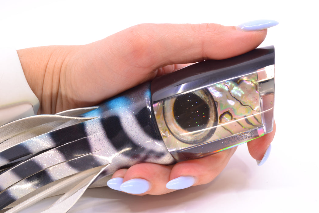 Marlin Magic White Abalone Black Back Taxi Eyes Ruckus 12" 9oz Fire Tailz Vinyl Wahoo