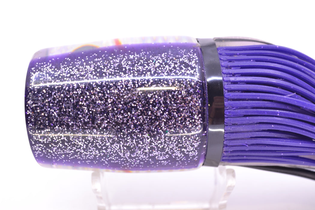 Amaral Lures Skipjack Purple Marbled Pearl Rainbow Scale Purple Back Ta'aroa 14" 9oz