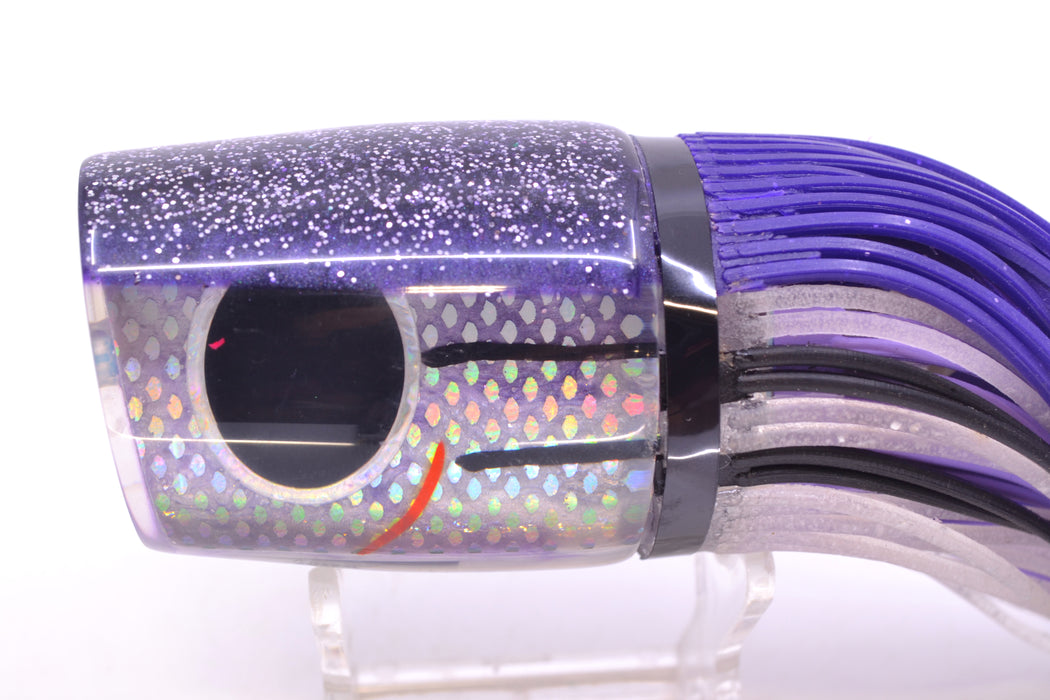 Amaral Lures Skipjack Purple Marbled Pearl Rainbow Scale Purple Back Ta'aroa 14" 9oz