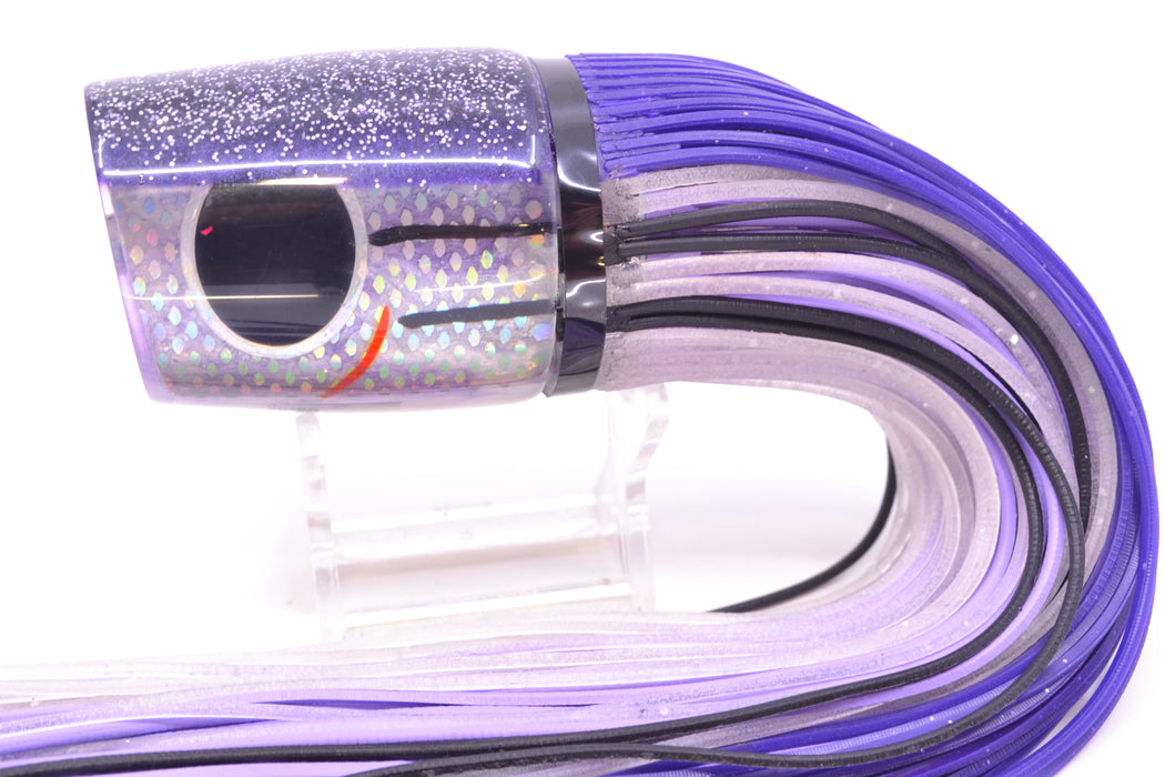 Amaral Lures Skipjack Purple Marbled Pearl Rainbow Scale Purple Back Ta'aroa 14" 9oz
