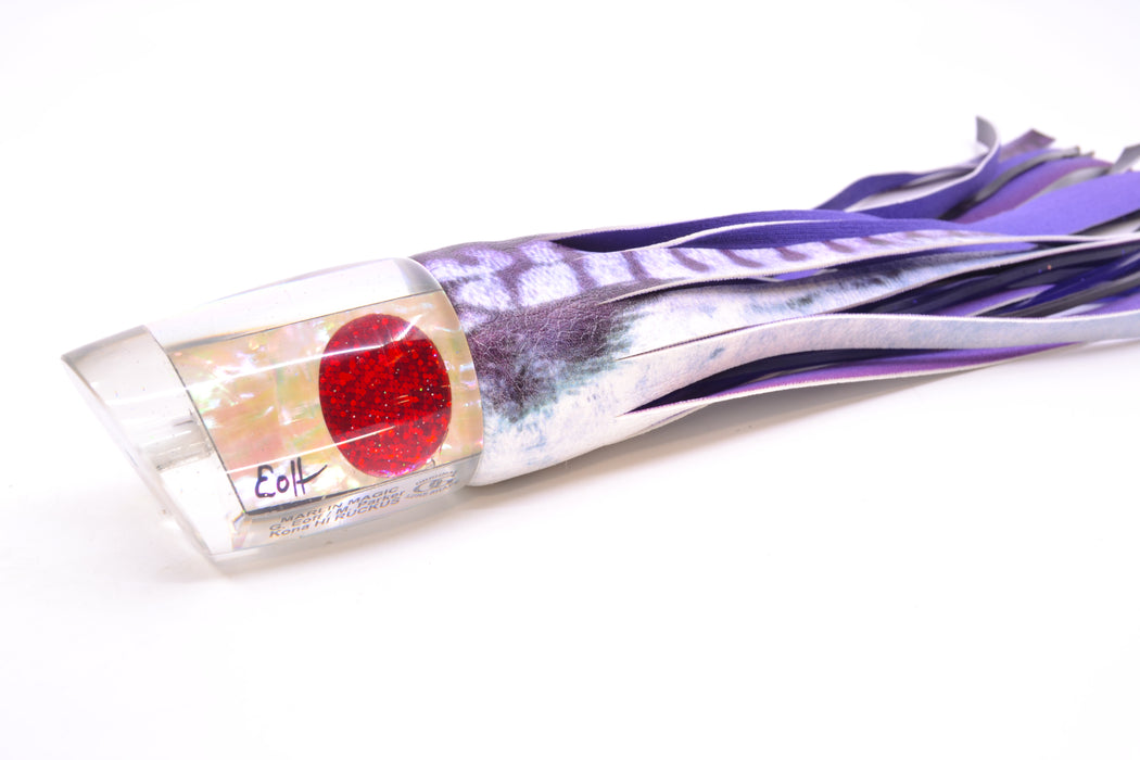 Marlin Magic White Awabi Red Eyes Ruckus 12" 9oz ALV Vinyl Purple Mackerel