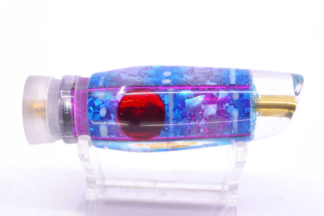 Ganku Lures "Glow Squidbob" Blue S&P Red Eyes Square Longneck Cut Face 7" 4.5oz GZE