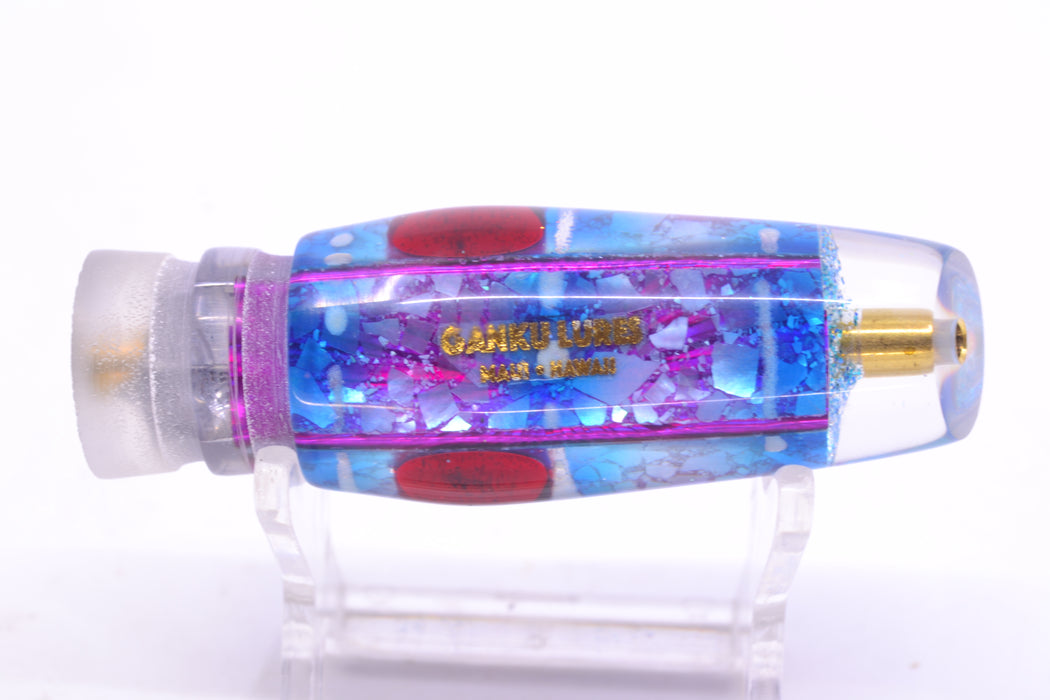 Ganku Lures "Glow Squidbob" Blue S&P Red Eyes Square Longneck Cut Face 7" 4.5oz GZE