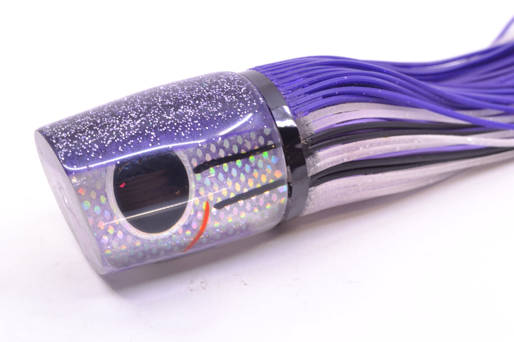Amaral Lures Skipjack Purple Marbled Pearl Rainbow Scale Purple Back Ta'aroa 14" 9oz