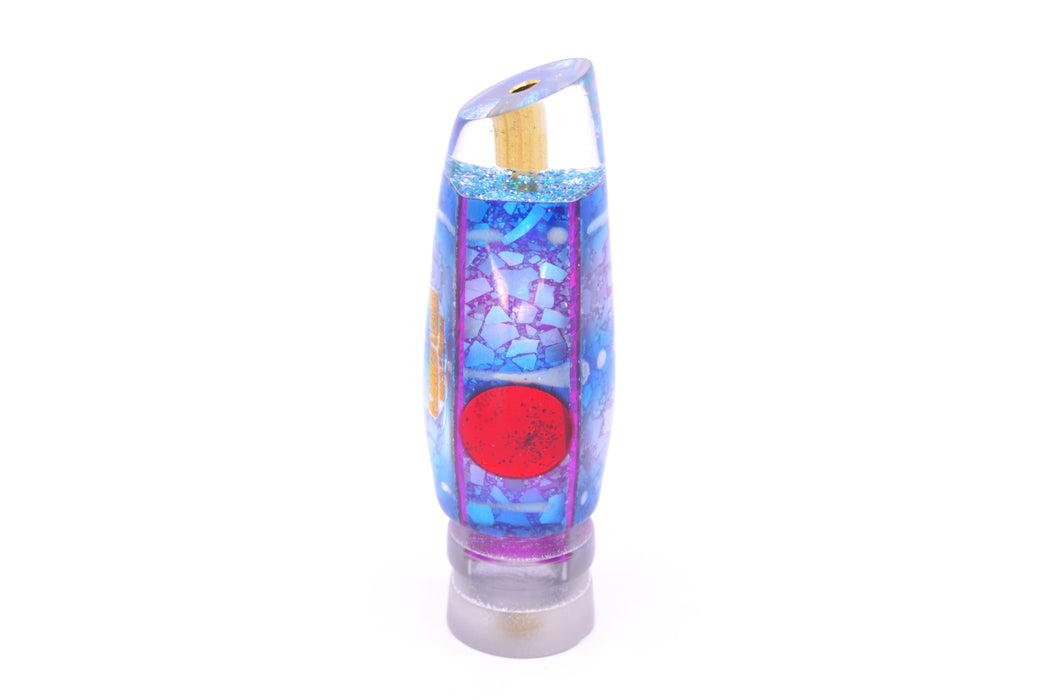 Ganku Lures "Glow Squidbob" Blue S&P Red Eyes Square Longneck Cut Face 7" 4.5oz GZE