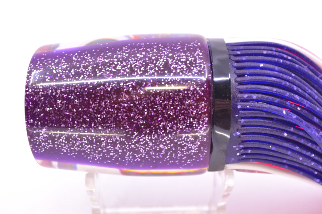 Amaral Lures Purple Marbled Abalone White Stripes Purple Back Ta'aroa 14" 9oz