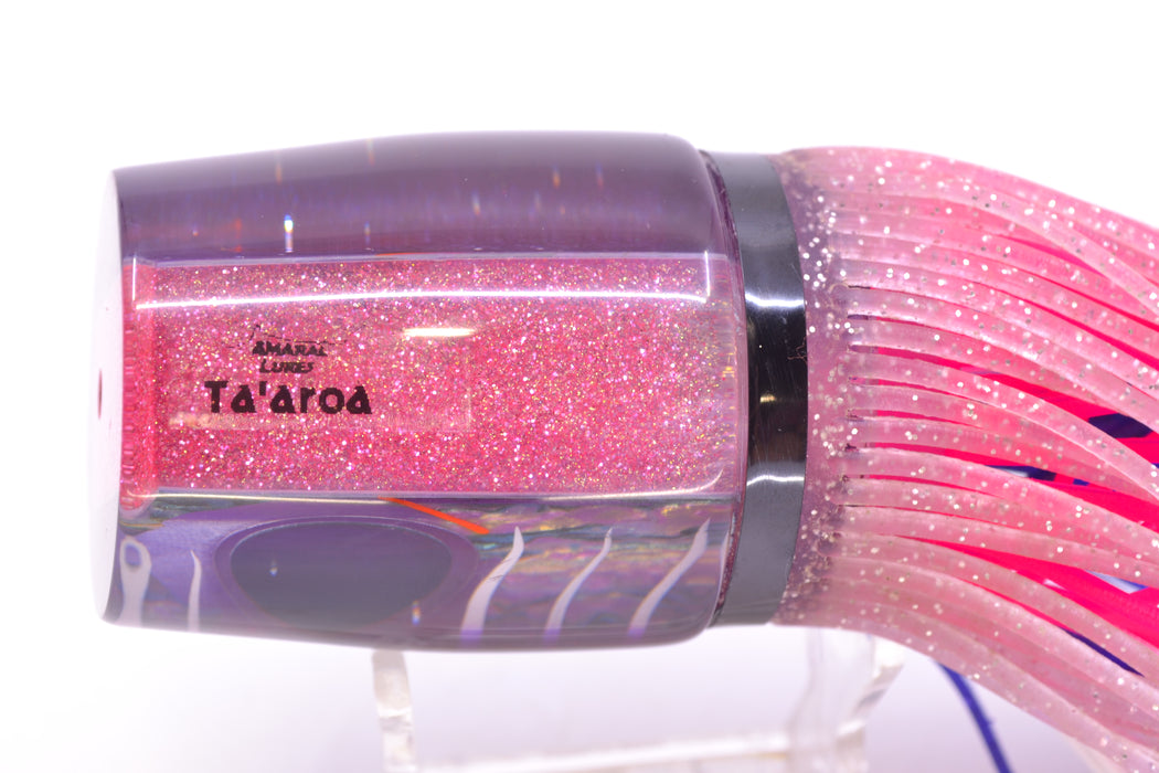 Amaral Lures Purple Marbled Abalone White Stripes Purple Back Ta'aroa 14" 9oz