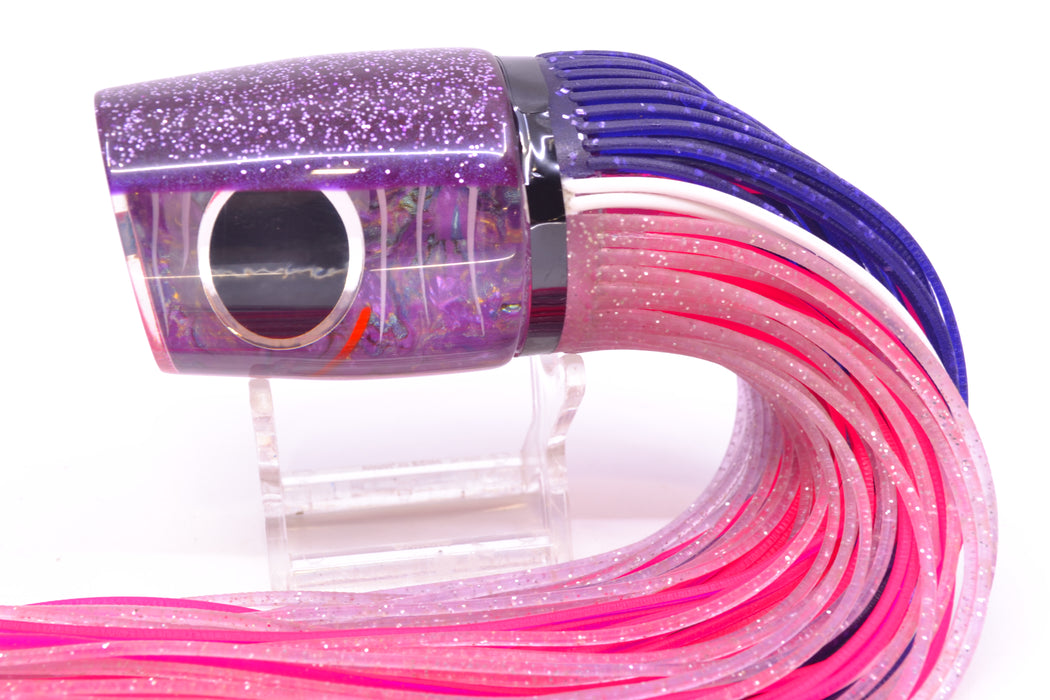 Amaral Lures Purple Marbled Abalone White Stripes Purple Back Ta'aroa 14" 9oz