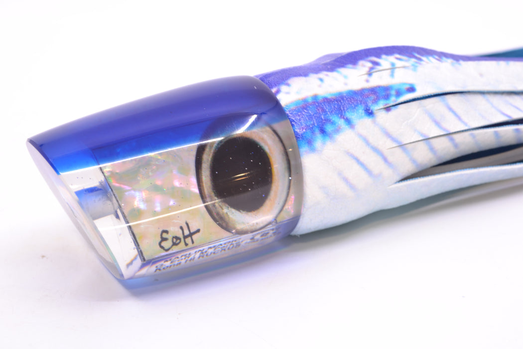Marlin Magic White Awabi Blue Back Taxi Eyes Ruckus 12" 9oz ALV Vinyl Blue Ballyhoo