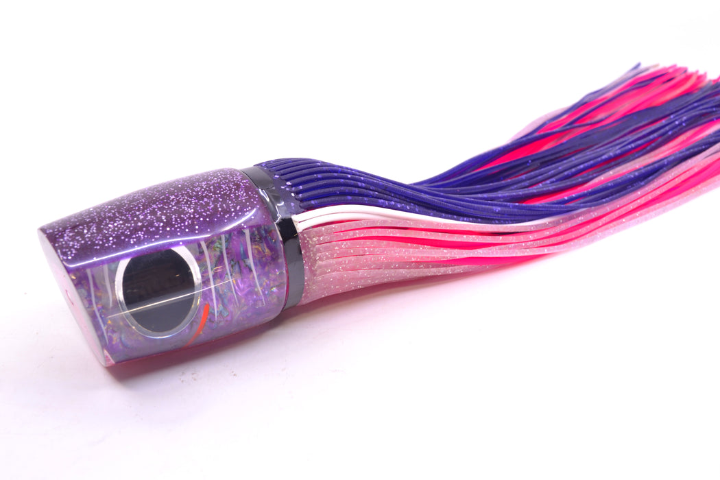 Amaral Lures Purple Marbled Abalone White Stripes Purple Back Ta'aroa 14" 9oz