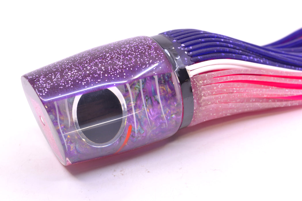 Amaral Lures Purple Marbled Abalone White Stripes Purple Back Ta'aroa 14" 9oz